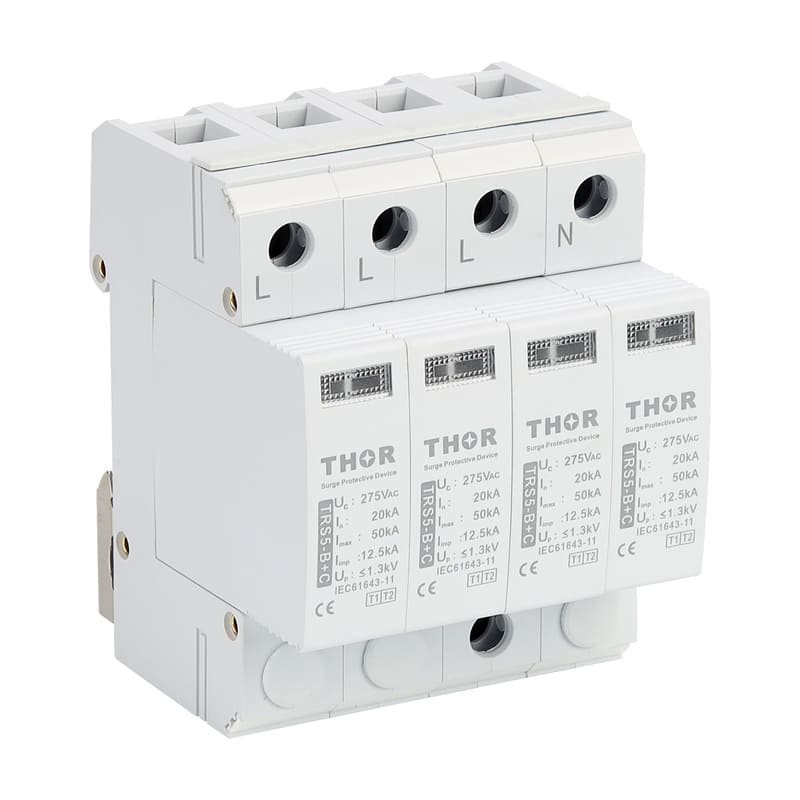 Type 1+2 AC surge protection device TRS5 series