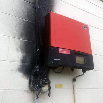 PV inverter fault