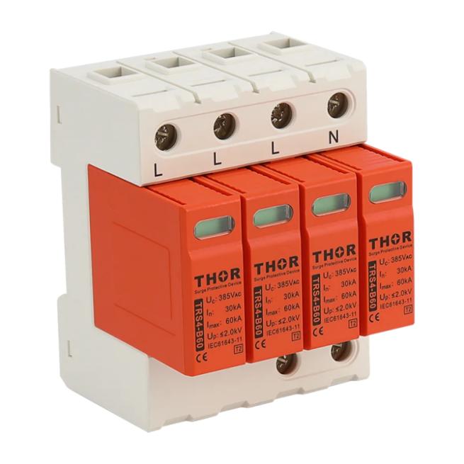 TRS4-B60-4P type 2 AC pluggable surge protective device