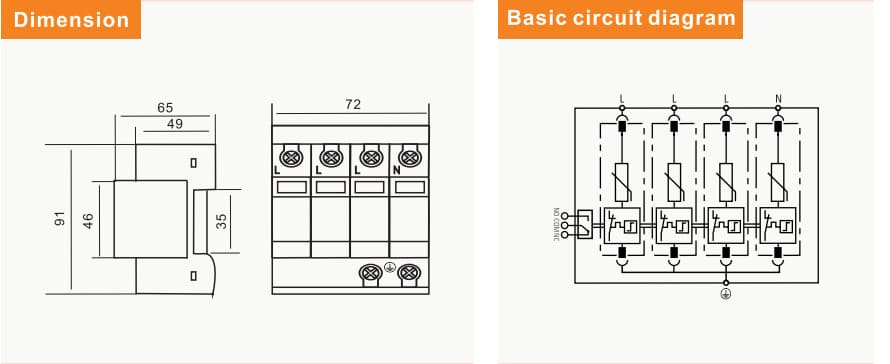 dimension and diagram