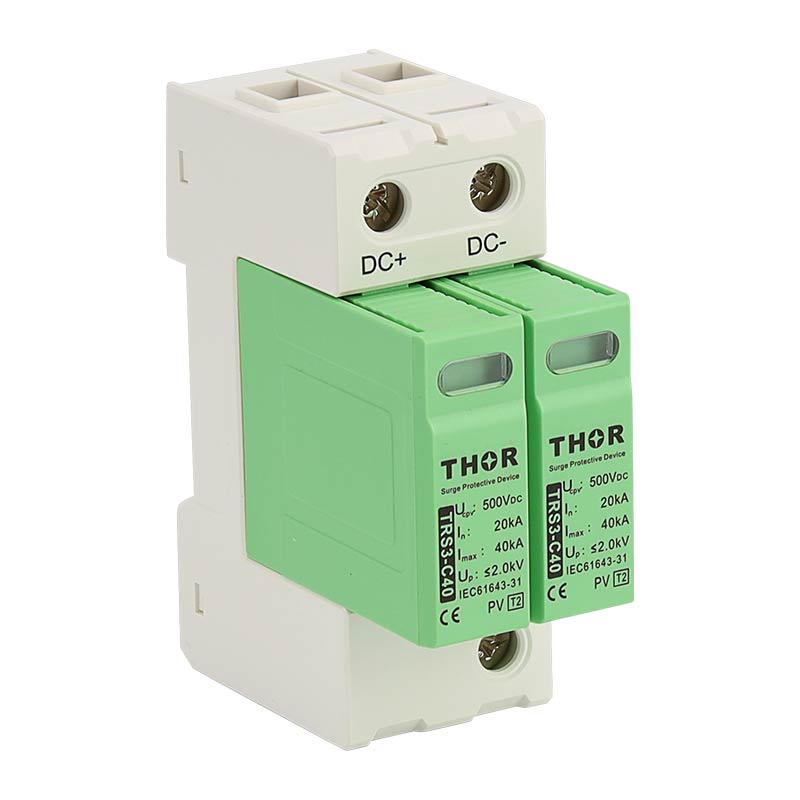 Type 1+ 2 DC photovoltaic surge protection device TRS3 series 2P