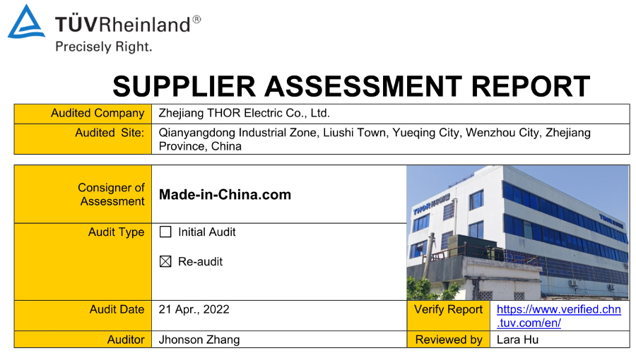 thor electric On-site certification plant pictures