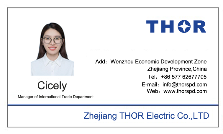 Manager of International Trade Department Cicely name card