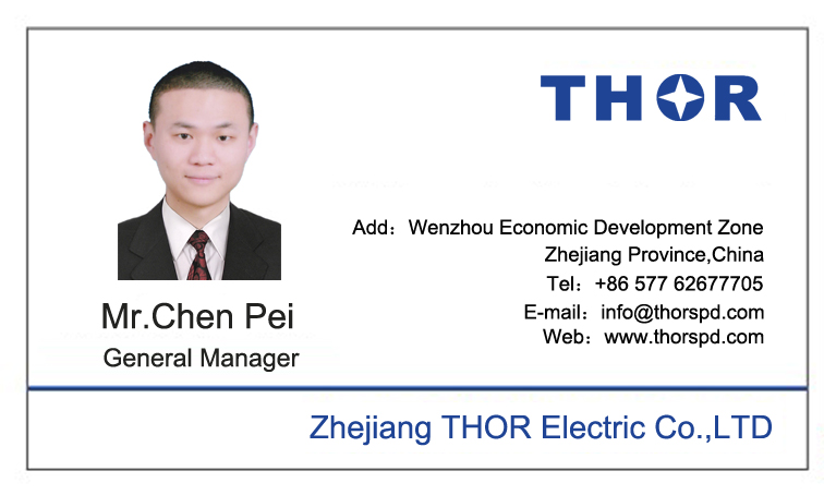 THOR General Manager  Mr Chen Name Card